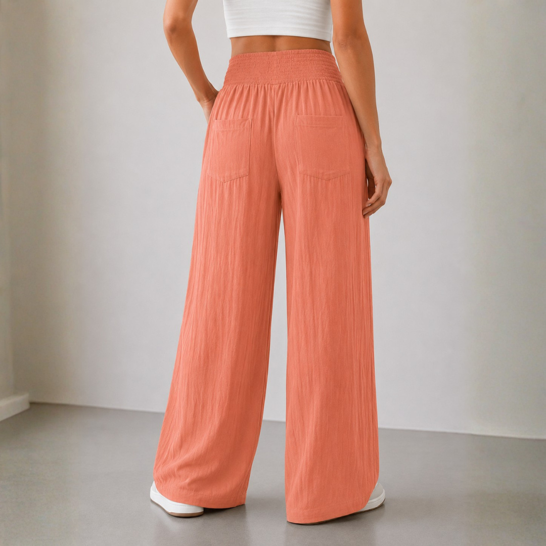 Pantalón Viviana Palazzo Pretina Elasticada Viena