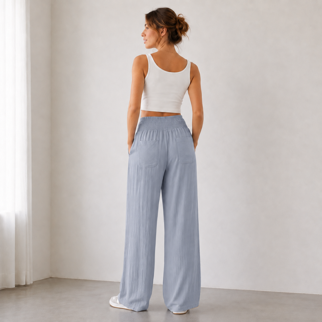 Pantalón Viviana Palazzo Pretina Elasticada Viena