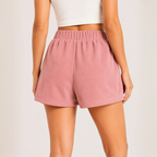 Short Corduroy Casual con Bolsillos