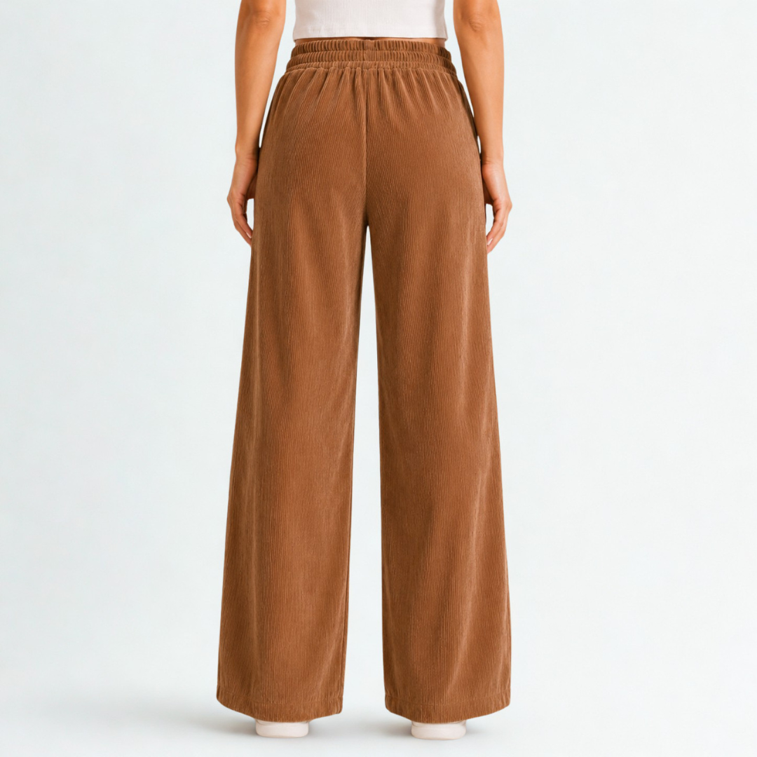 Pantalón Corduroy con Abertura