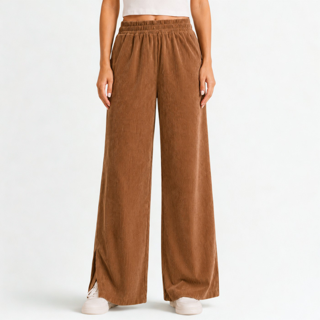 Pantalón Corduroy con Abertura