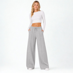 Pantalón Palazzo de Franela Ajustable Mujer