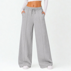 Pantalón Palazzo de Franela Ajustable Mujer