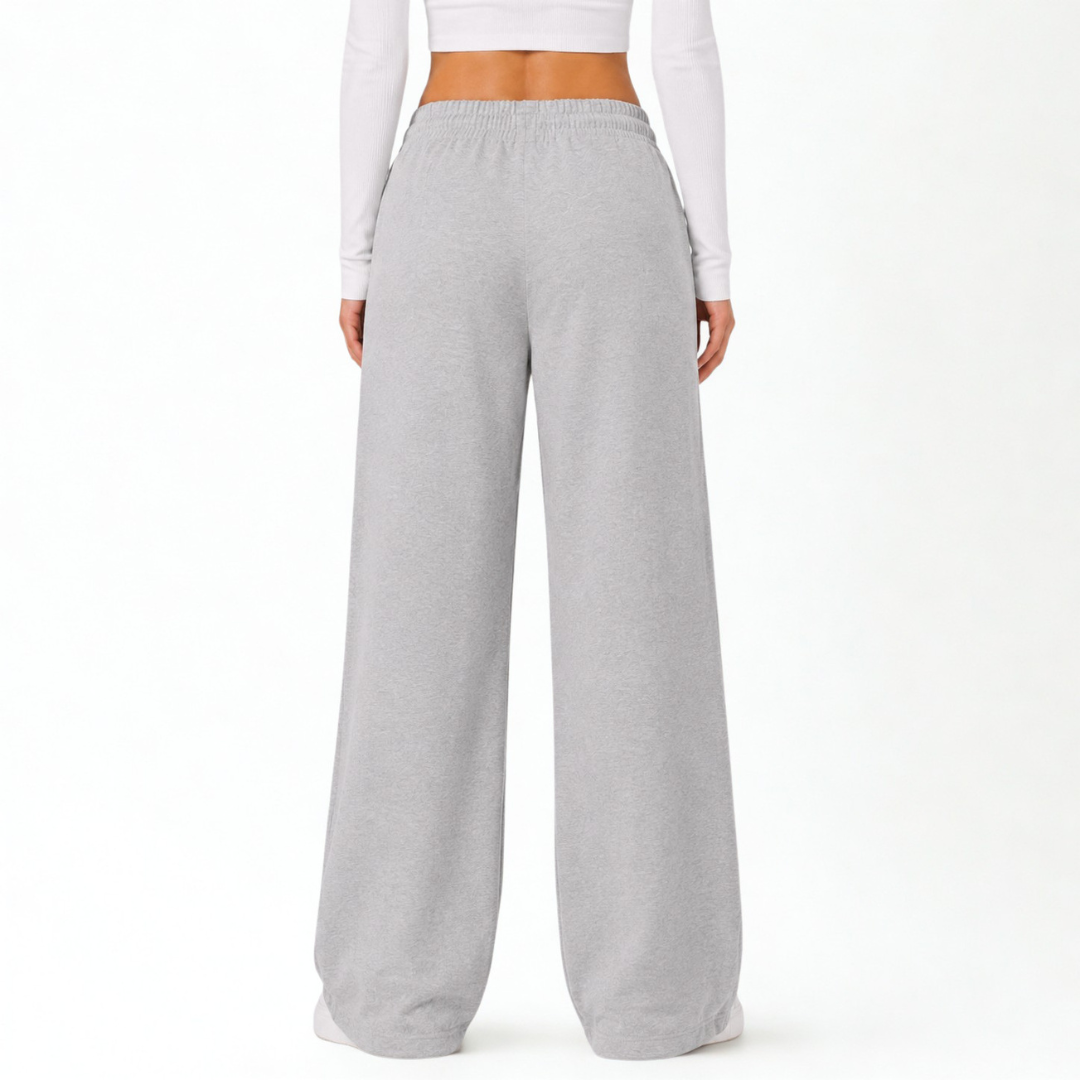 Pantalón Palazzo de Franela Ajustable Mujer