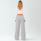 Pantalón Palazzo de Franela Ajustable Mujer