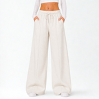 Pantalón Palazzo de Franela Ajustable Mujer