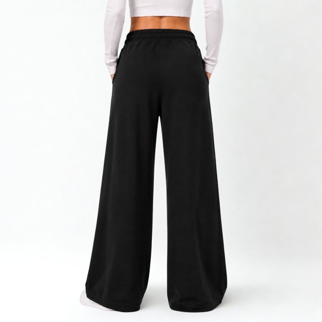 Pantalón Palazzo de Franela Ajustable Mujer
