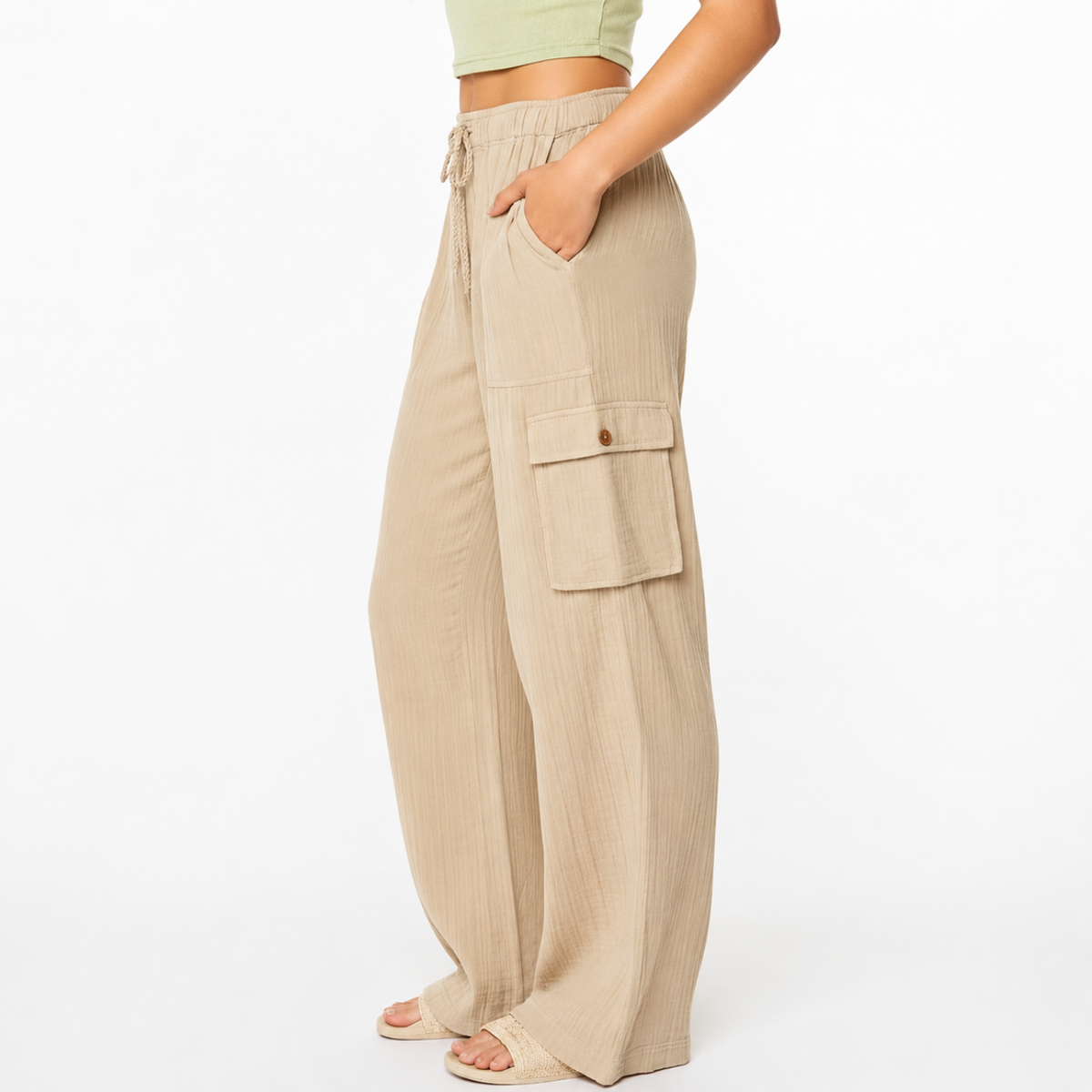 Pantalón Mujer Cargo Wafer Sohana