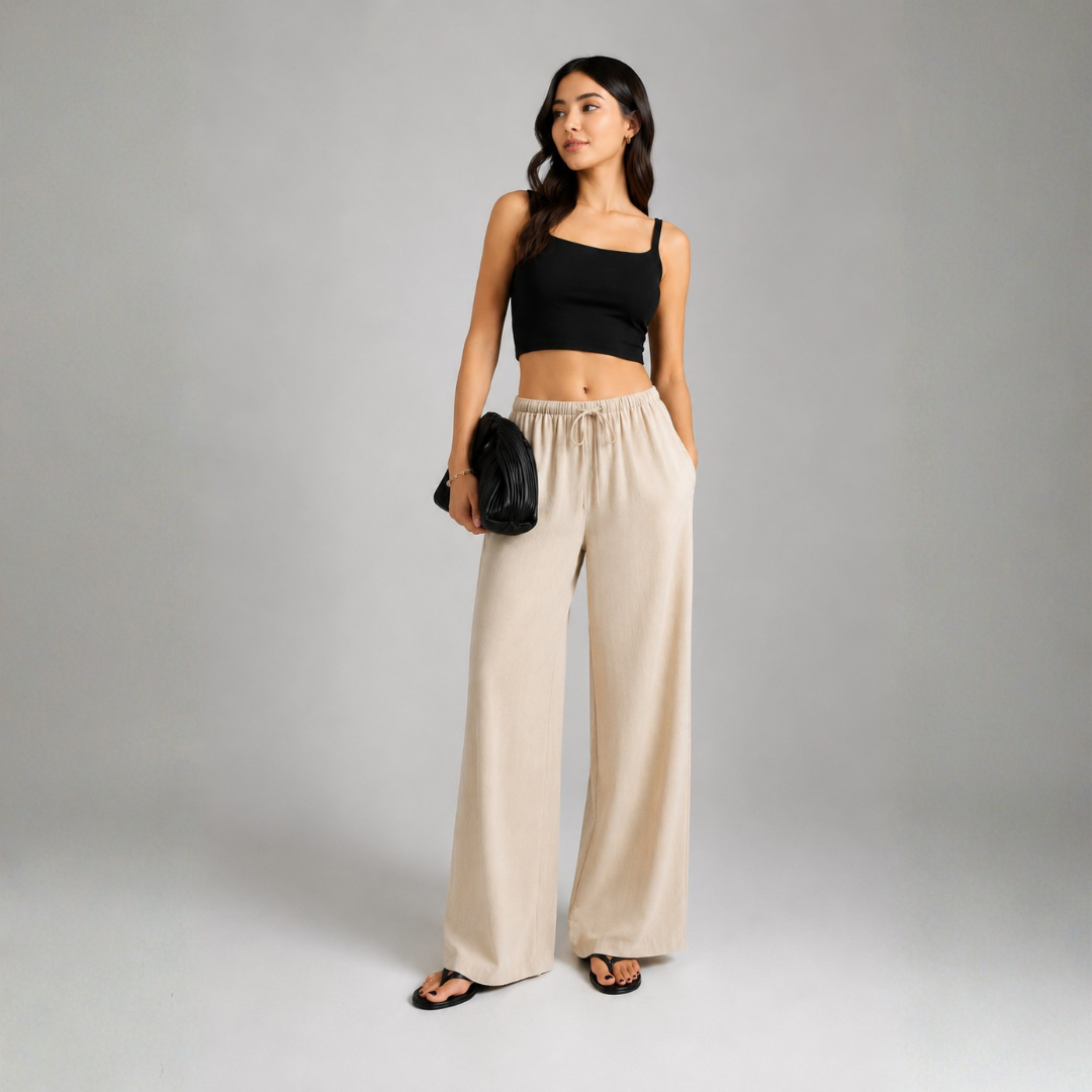 Pantalón Holgado Fresco Mujer Viena