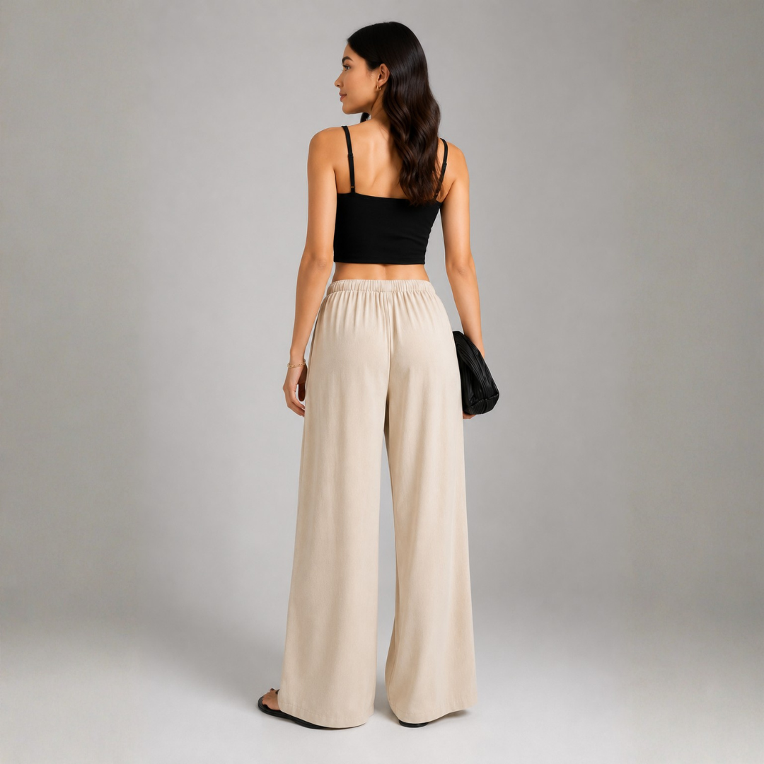 Pantalón Holgado Fresco Mujer Viena