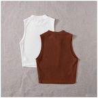 Polos básicos Top RIB Americano Pack x2