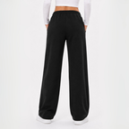 Pantalón Buzo Corte Recto de Franela con Bolsillos Mujer