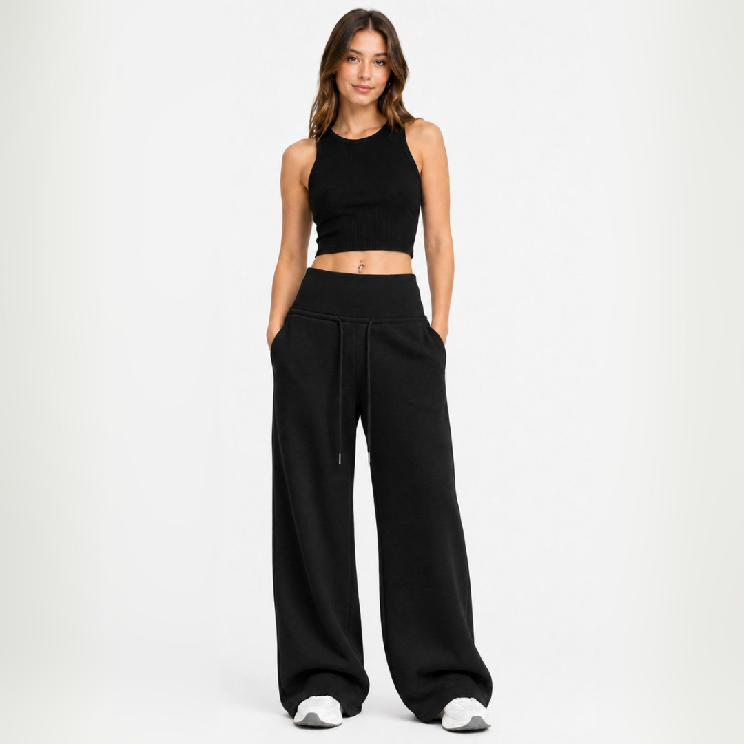 Buzo Pantalón de Franela Mujer Pretina Ancha