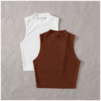 Polos básicos Top RIB Americano Pack x2
