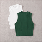 Polos básicos Top RIB Americano Pack x2