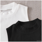 Polos básicos Top RIB Americano Pack x2